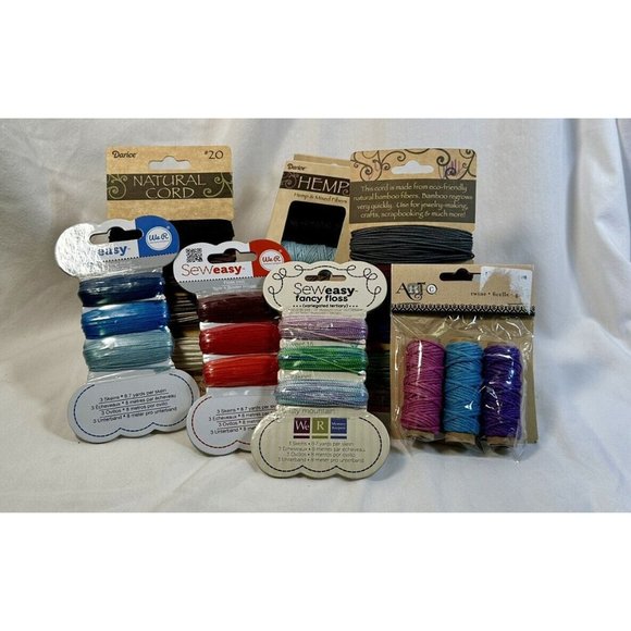 Darice, SewEasy, ArtFloss Other - Hemp Natural Bamboo Cord SewEasy Floss Jewelry Making Supplies New